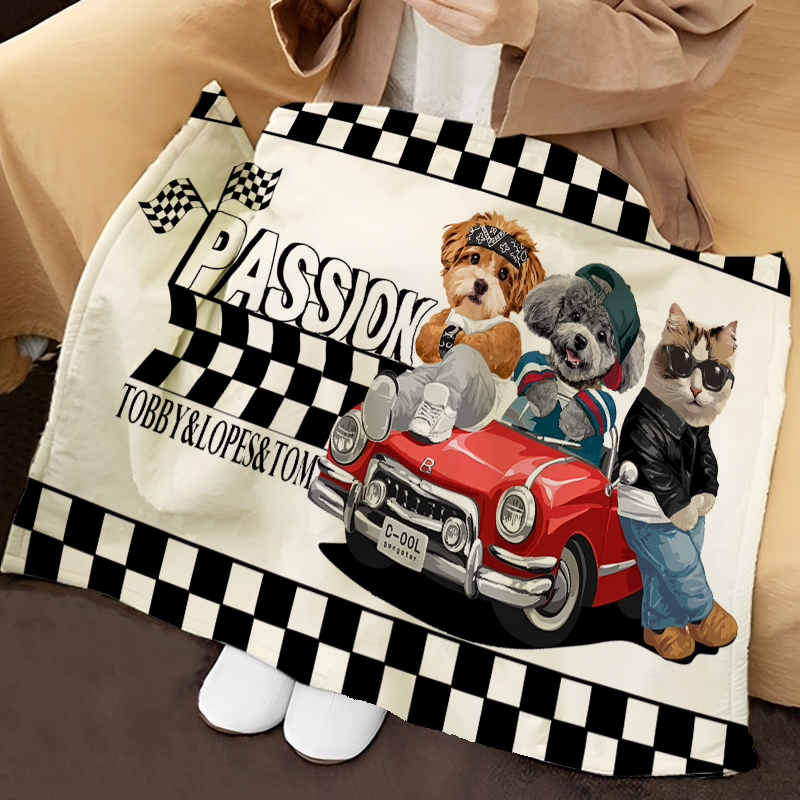 カスタムフワモコ部 　膝掛け ひざ掛け  一緒に旅行する  0417-4-2