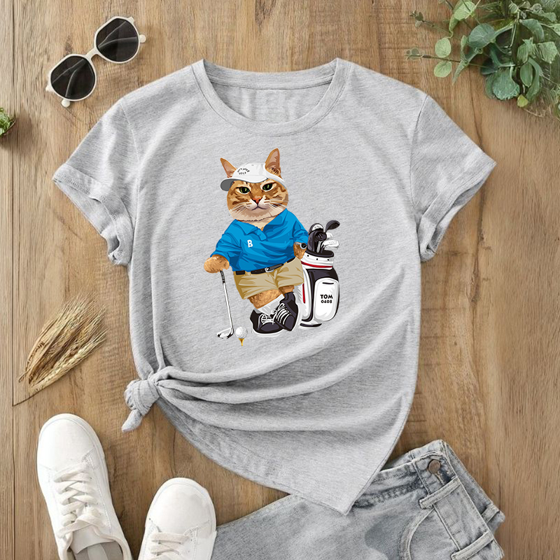 カスタムフワモコ部  プレミアムTシャツ   ゴルフ  1頭デザイン 0423-1-1