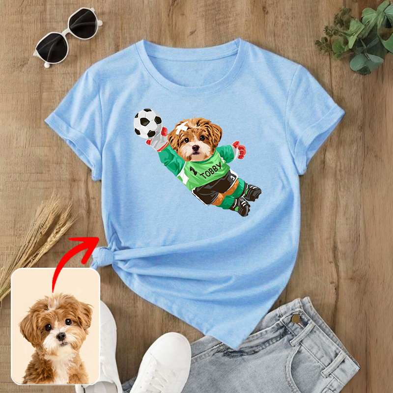 カスタムフワモコ部  プレミアムTシャツ  GOAL!! 1頭デザイン 0426-1-3