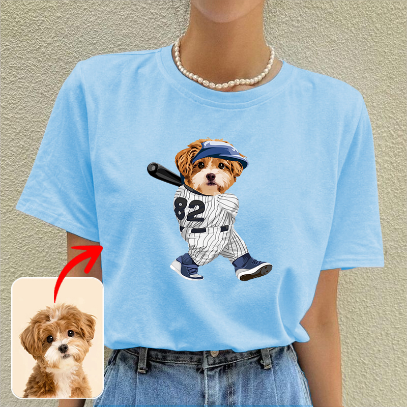 カスタムフワモコ部  プレミアムTシャツ  BATTER 1頭デザイン 0426-1-2