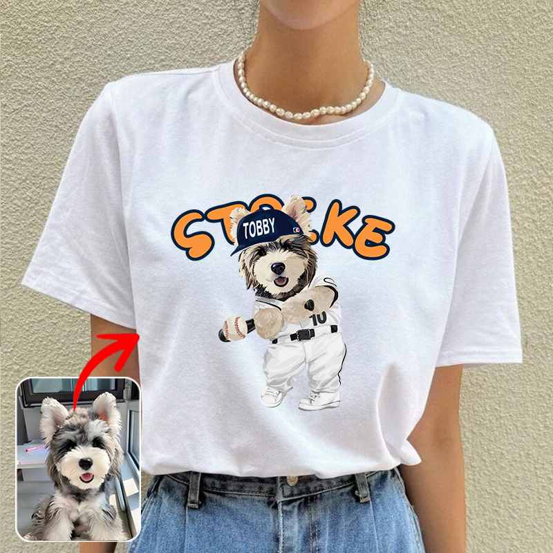 カスタムフワモコ部  プレミアムTシャツ  STRIKE 1頭デザイン 0426-1-1