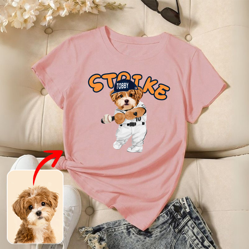 カスタムフワモコ部  プレミアムTシャツ  STRIKE 1頭デザイン 0426-1-1