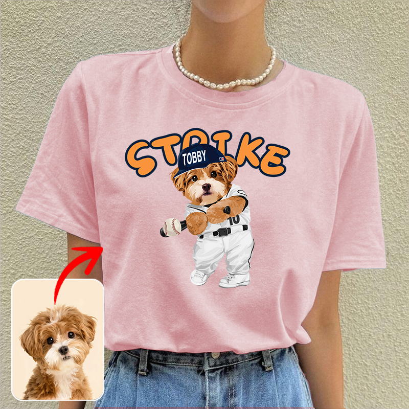 カスタムフワモコ部  プレミアムTシャツ  STRIKE 1頭デザイン 0426-1-1