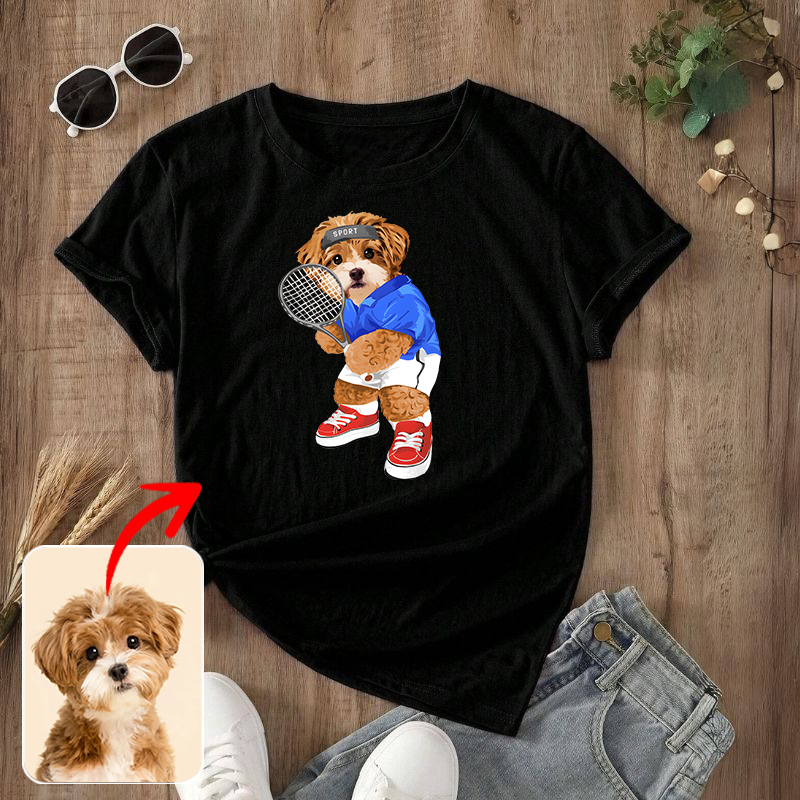 カスタムフワモコ部  プレミアムTシャツ  Sandbag Boxing  1頭デザイン 0625-1-2