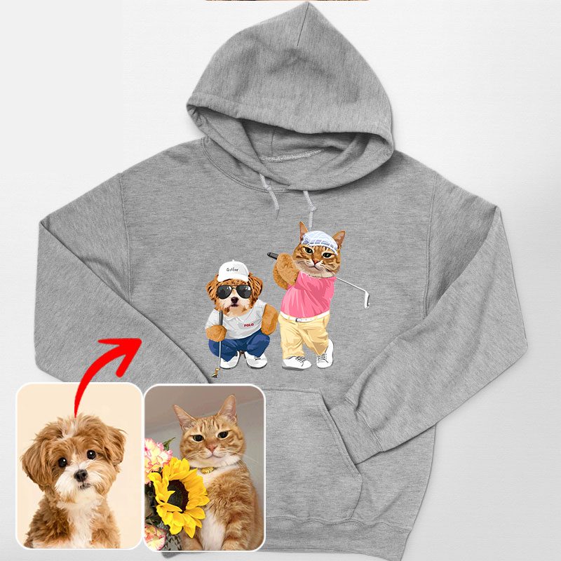 カスタムフワモコ部 　パーカー    OK—BAL   1頭デザイン0830-2-7