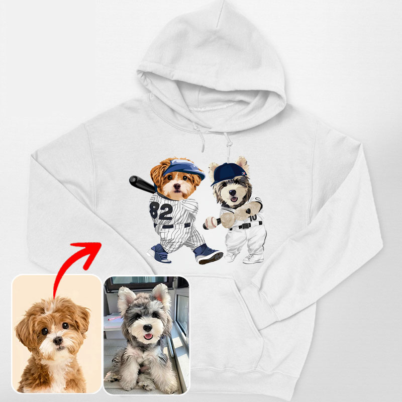 カスタムフワモコ部 　パーカー    野球対決    1頭デザイン0830-2-4