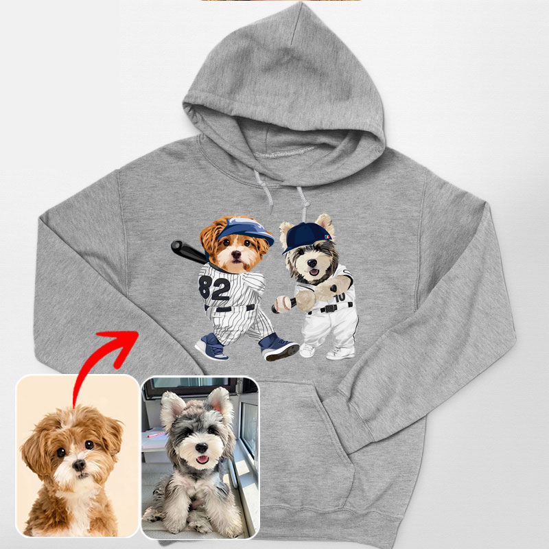 カスタムフワモコ部 　パーカー    野球対決    1頭デザイン0830-2-4