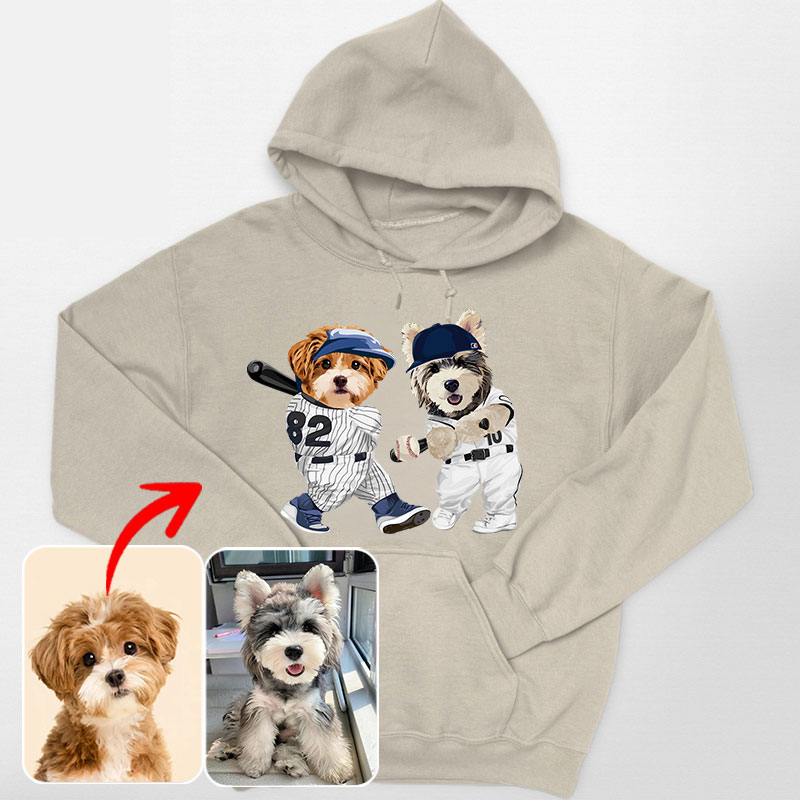 カスタムフワモコ部 　パーカー    野球対決    1頭デザイン0830-2-4