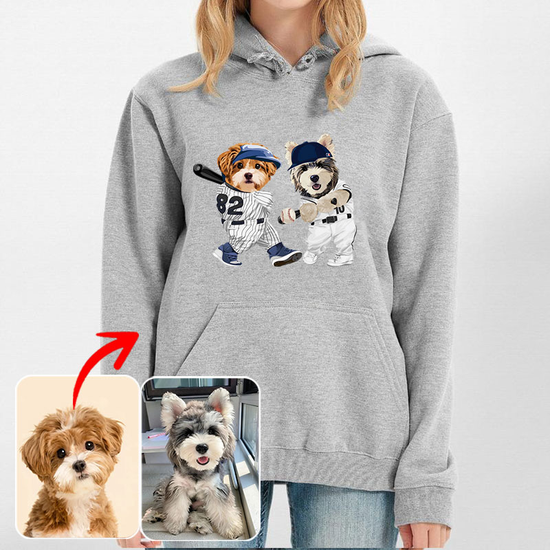 カスタムフワモコ部 　パーカー    野球対決    1頭デザイン0830-2-4