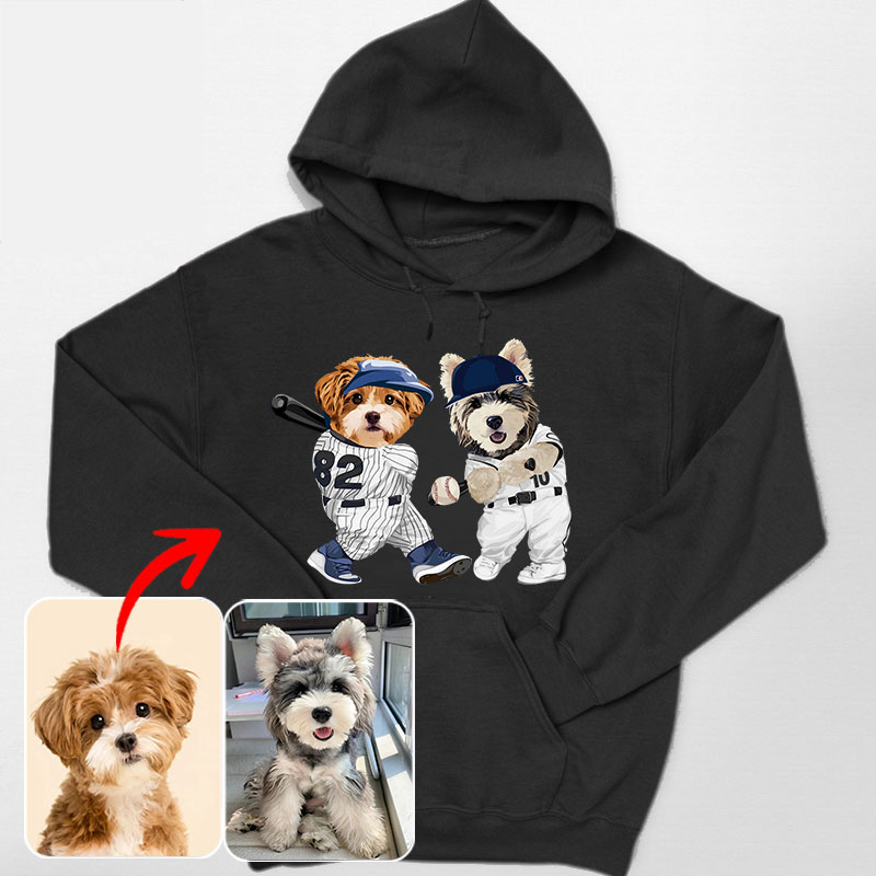 カスタムフワモコ部 　パーカー    野球対決    1頭デザイン0830-2-4