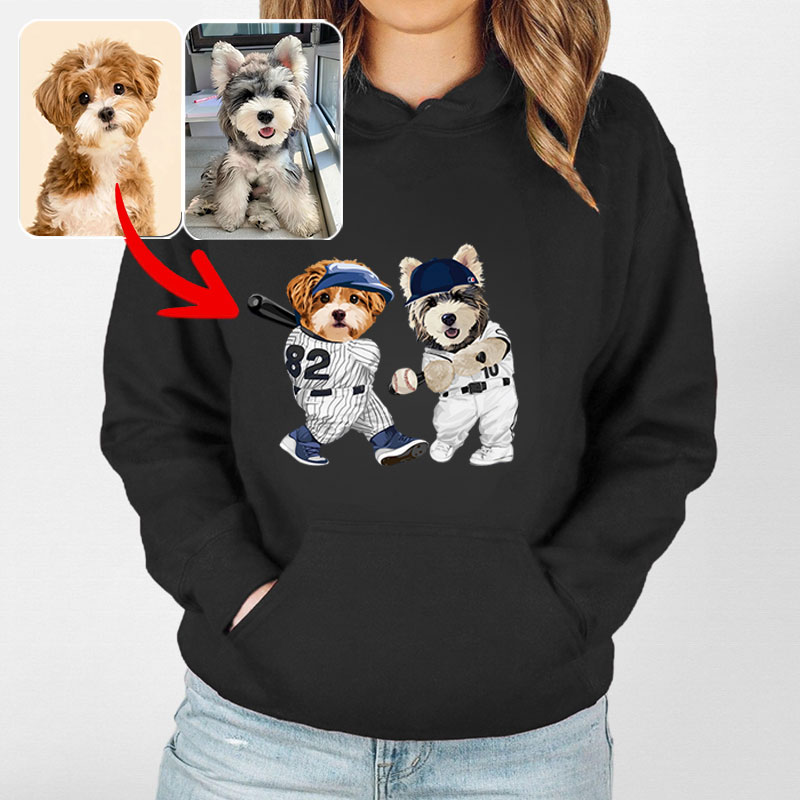 カスタムフワモコ部 　パーカー    野球対決    1頭デザイン0830-2-4