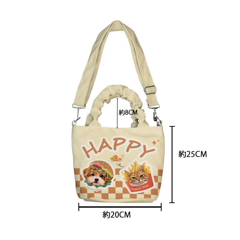 カスタムフワモコ部  着脱ショルダー通勤トート   0909-1-2