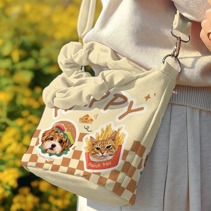 カスタムフワモコ部  着脱ショルダー通勤トート   0909-1-2