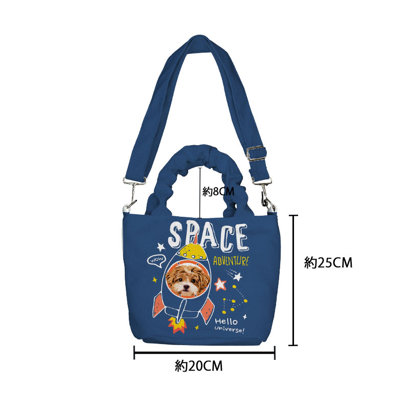 カスタムフワモコ部  着脱ショルダー通勤トート   0908-2-3