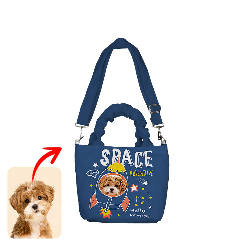 カスタムフワモコ部  着脱ショルダー通勤トート  【1頭デザイン】 0908-2-3