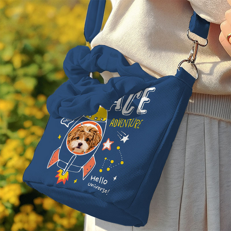 カスタムフワモコ部  着脱ショルダー通勤トート   0908-2-3