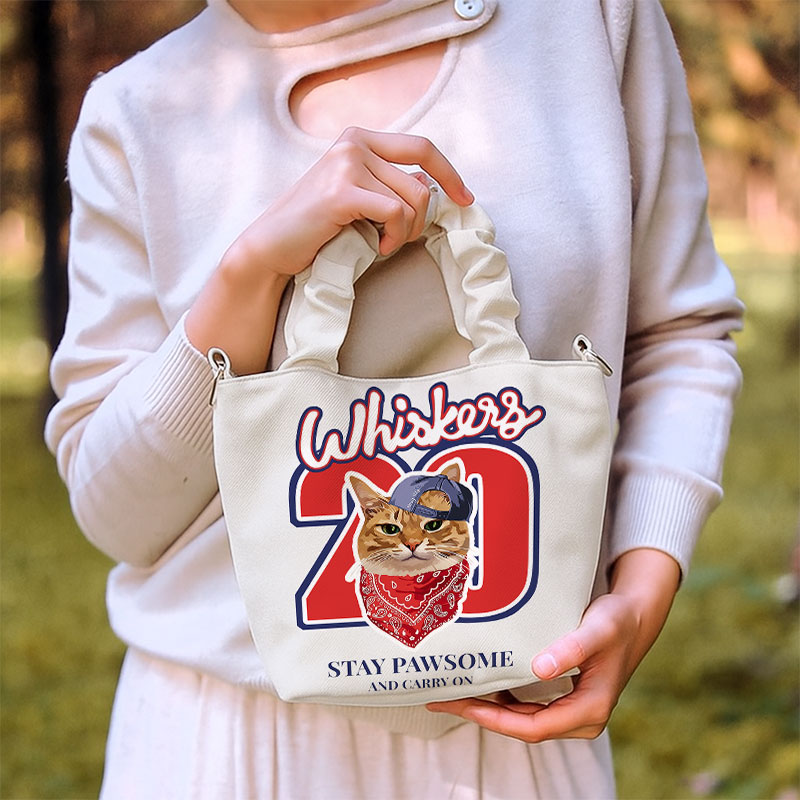 カスタムフワモコ部  着脱ショルダー通勤トート  【1頭デザイン】 0908-2-4