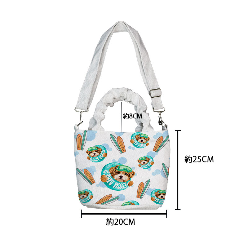 カスタムフワモコ部  着脱ショルダー通勤トート   0908-2-2