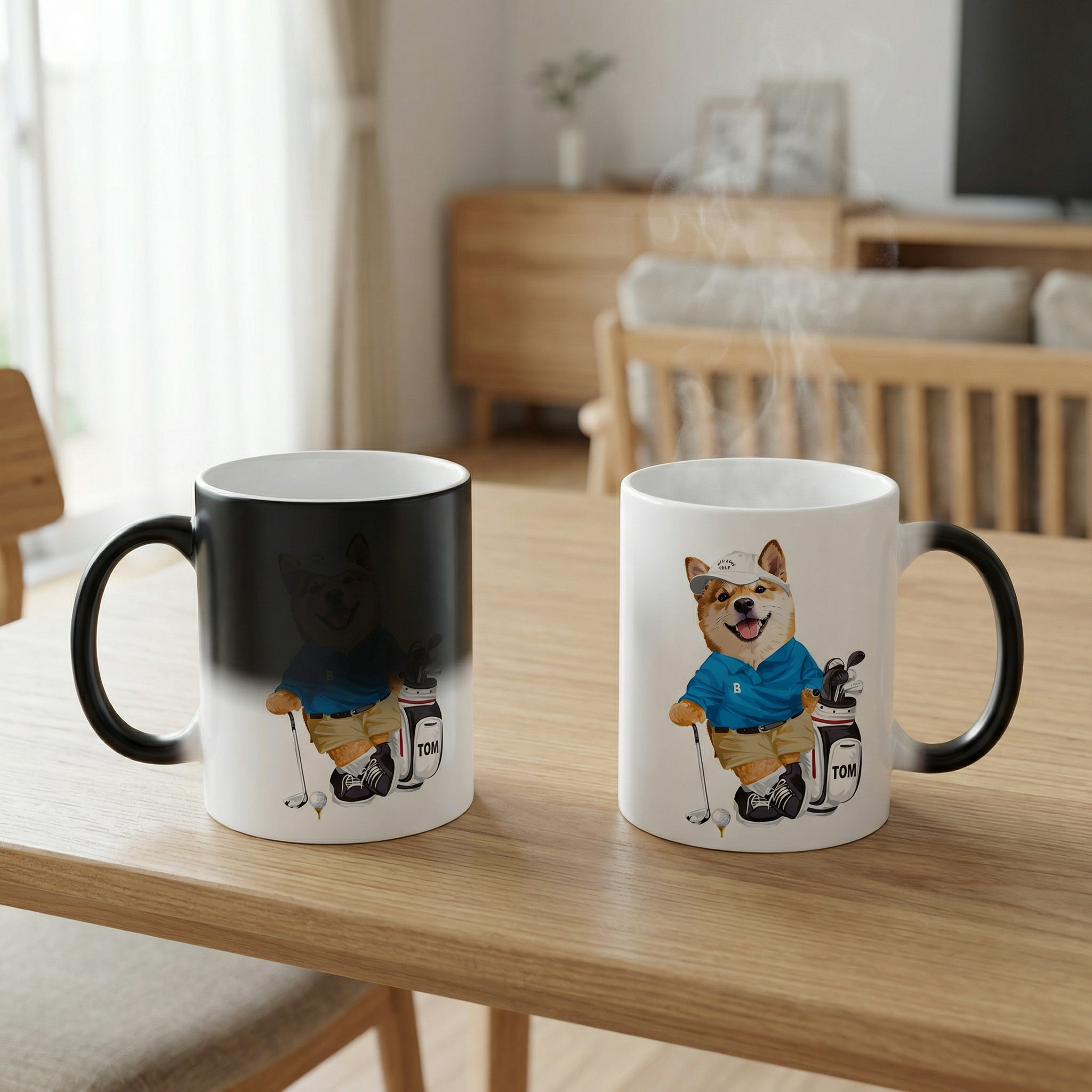 カスタムフワモコ部 　色が変わるマグカップ   【1頭デザイン】260205-10