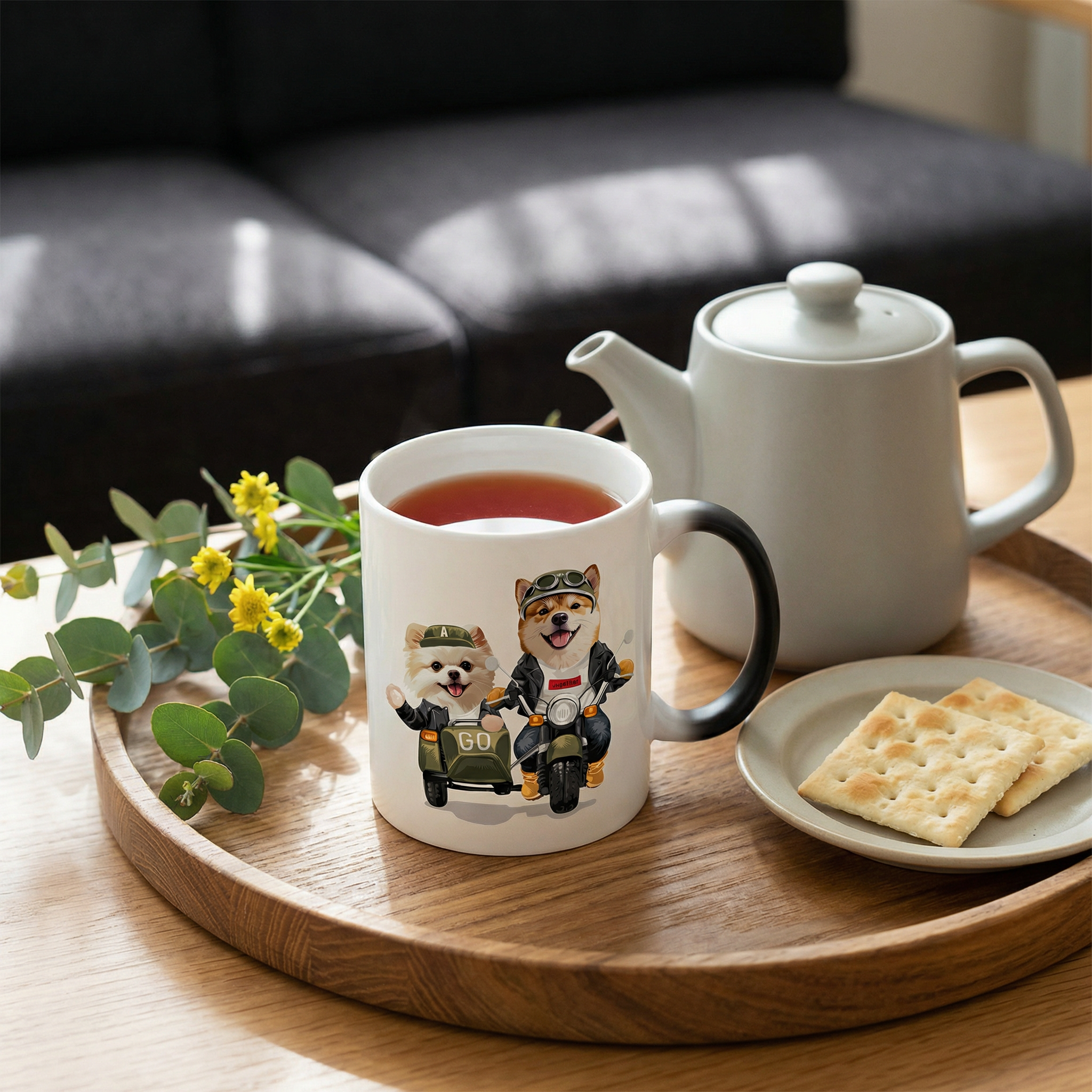 カスタムフワモコ部 　色が変わるマグカップ   【2頭デザイン】260205-7