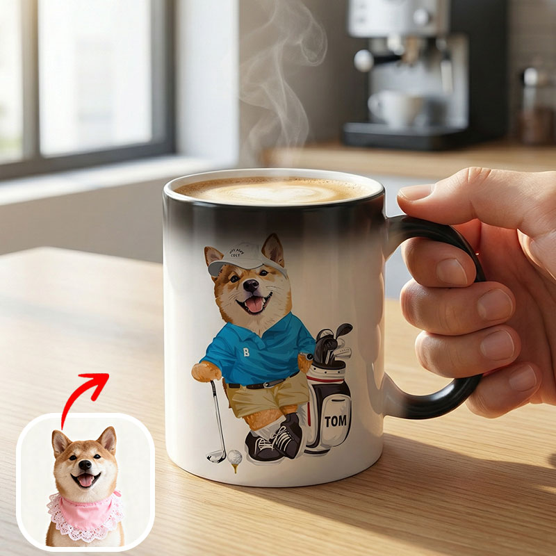 カスタムフワモコ部 　色が変わるマグカップ   【1頭デザイン】260205-10