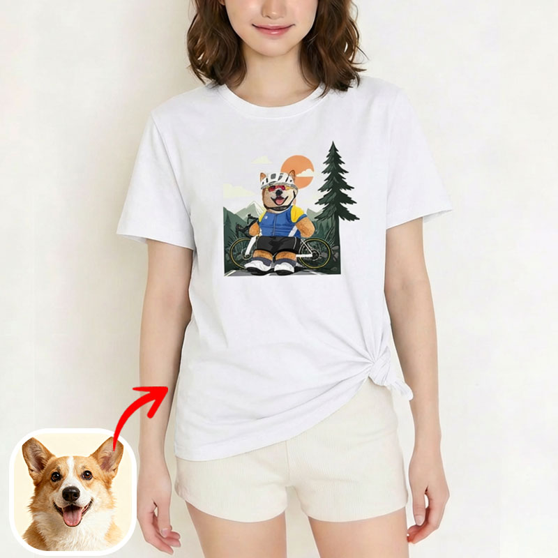 カスタムフワモコ部  プレミアムTシャツ  ロードプレイヤー   1頭デザイン 260316-4