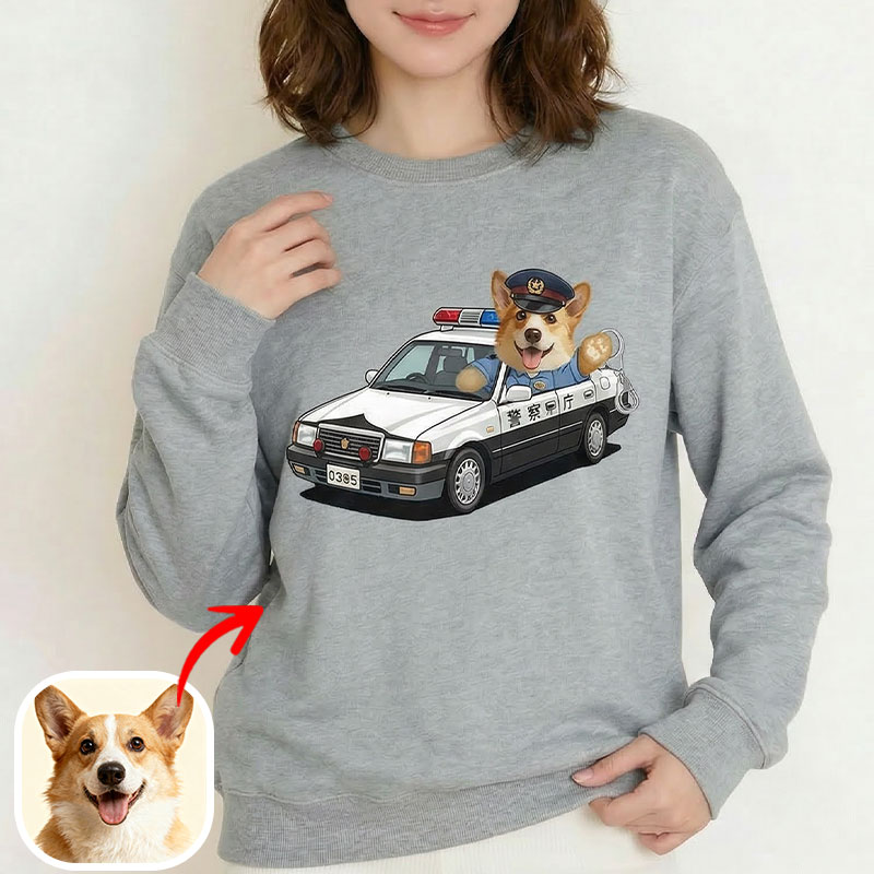 カスタムフワモコ部  トレーナー  警視庁パトロール隊   1頭デザイン260316-12