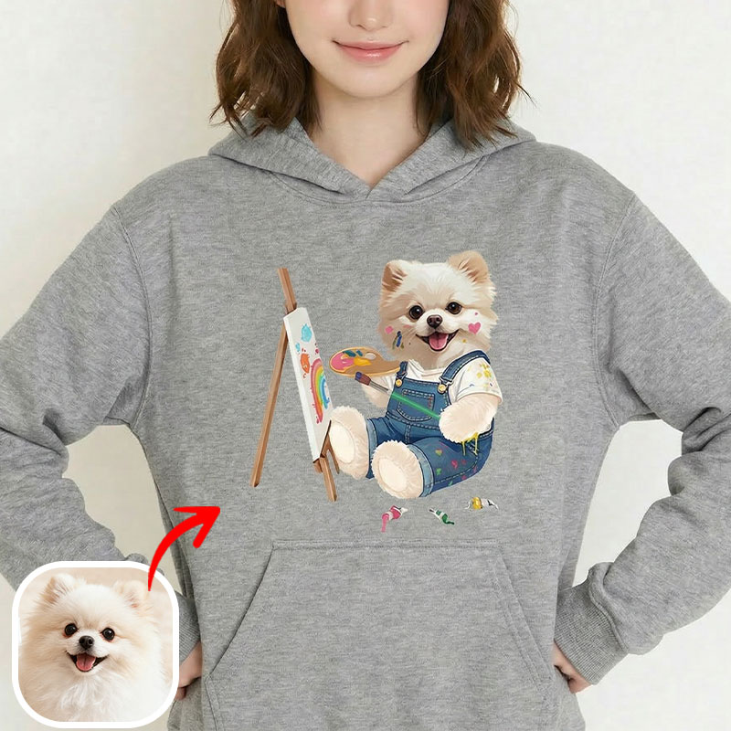 カスタムフワモコ部  パーカー アトリエ日和   1頭デザイン260316-15