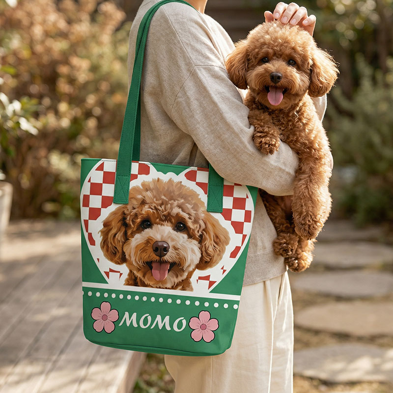 カスタムフワモコ部  バケットバッグ 【1頭デザイン】260401-2