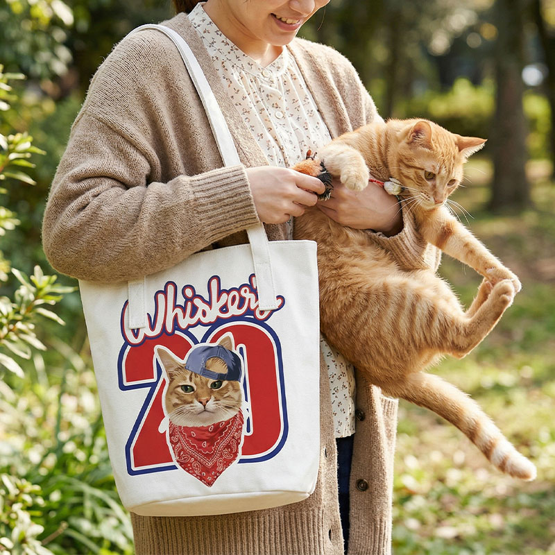 カスタムフワモコ部  バケットバッグ 【1頭デザイン】260401-4