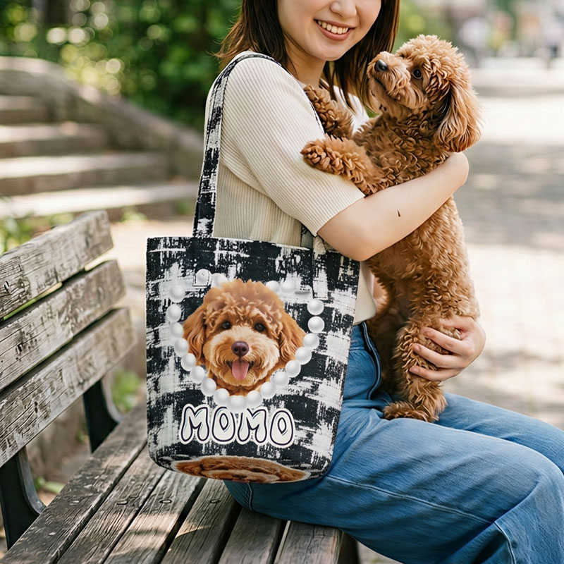 カスタムフワモコ部  バケットバッグ 【1頭デザイン】260401-9