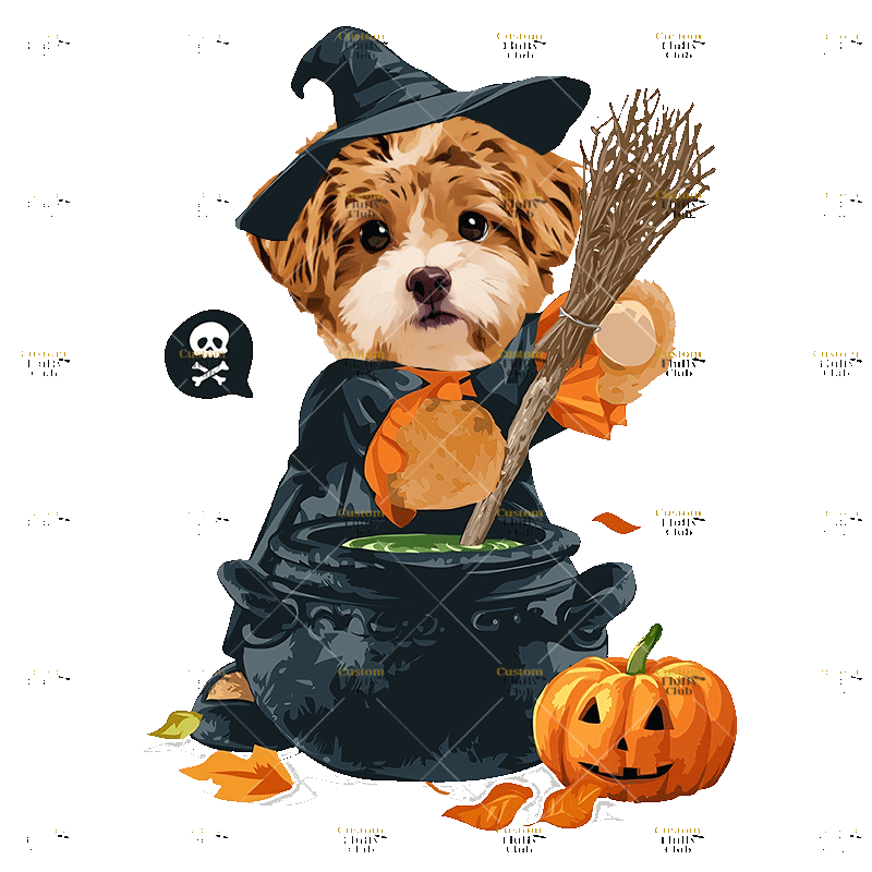 カスタムフワモコ部  プレミアムTシャツ  魔法の薬    1頭デザイン 1013-1-7