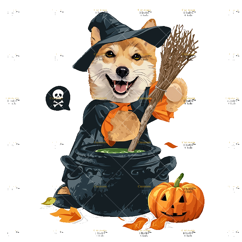 カスタムフワモコ部  プレミアムTシャツ  魔法の薬    1頭デザイン 1013-1-7