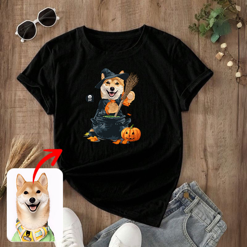 カスタムフワモコ部  プレミアムTシャツ  魔法の薬    1頭デザイン 1013-1-7