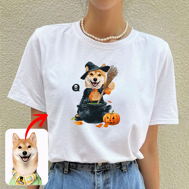 カスタムフワモコ部  プレミアムTシャツ  魔法の薬    1頭デザイン 1013-1-7