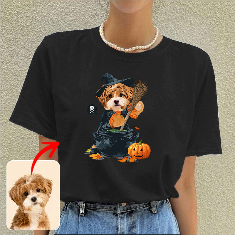 カスタムフワモコ部  プレミアムTシャツ  魔法の薬    1頭デザイン 1013-1-7