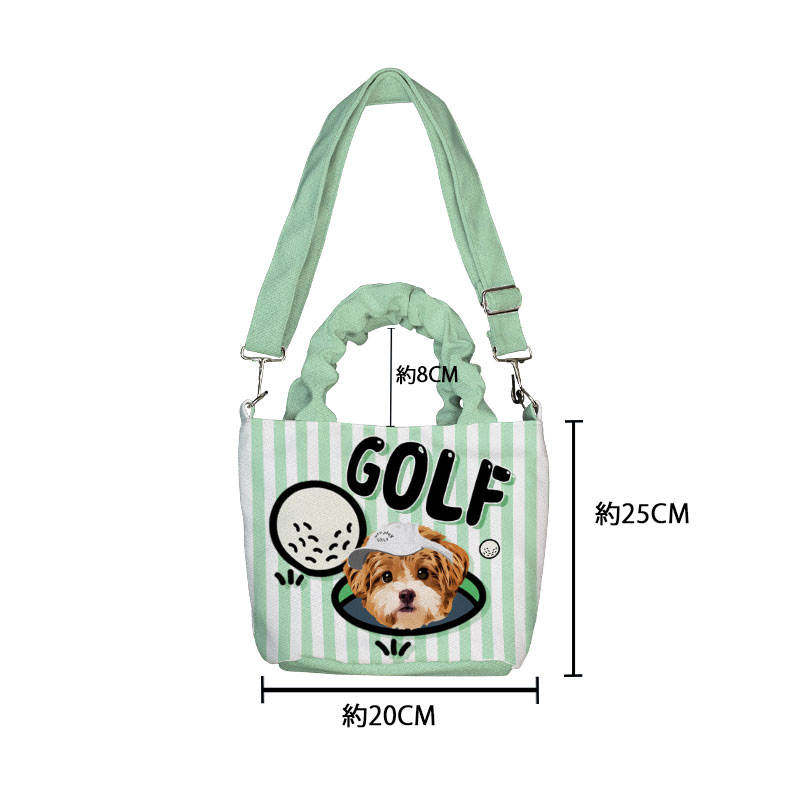 カスタムフワモコ部  着脱ショルダー通勤トート 【1頭デザイン】  1013-5-1