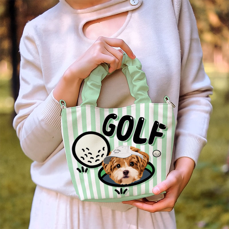 カスタムフワモコ部  着脱ショルダー通勤トート 【1頭デザイン】  1013-5-1