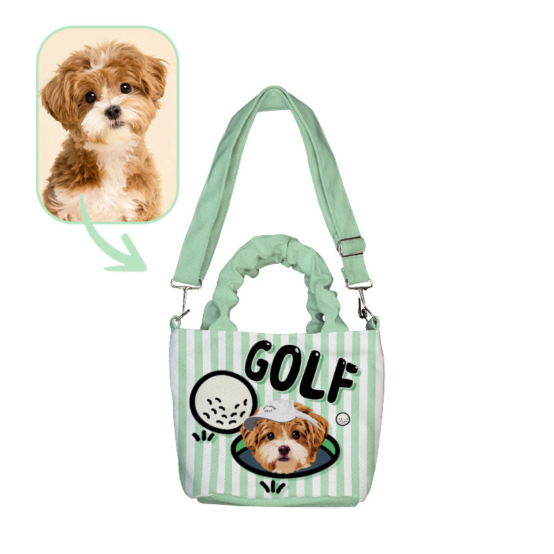 カスタムフワモコ部  着脱ショルダー通勤トート 【1頭デザイン】  1013-5-1