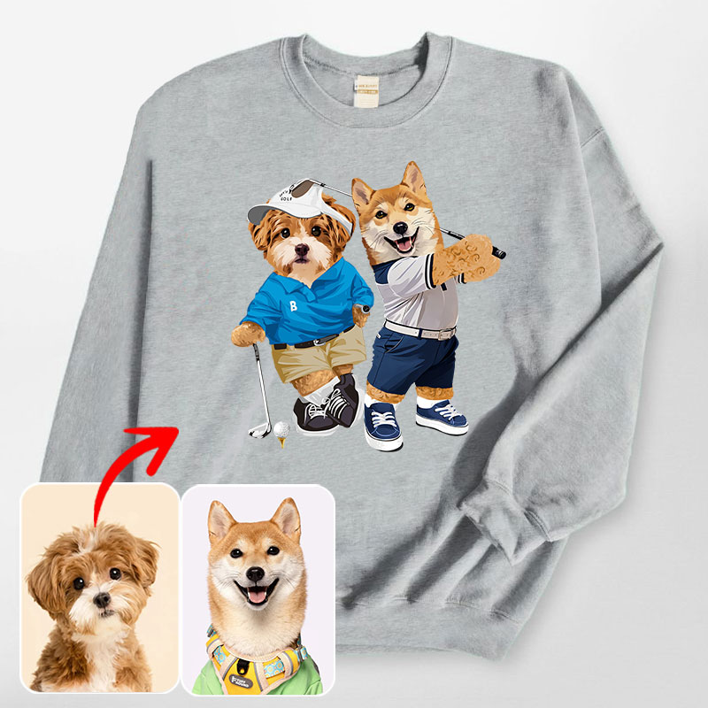 カスタムフワモコ部 　トレーナー スポーツカー  2頭デザイン1013-3-2