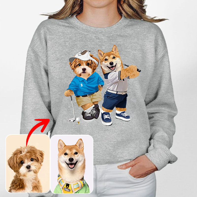 カスタムフワモコ部 　トレーナー スポーツカー  2頭デザイン1013-3-2