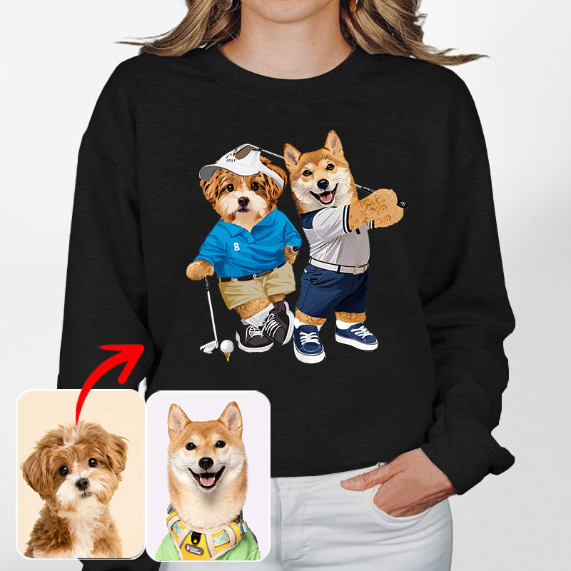 カスタムフワモコ部 　トレーナー スポーツカー  2頭デザイン1013-3-2