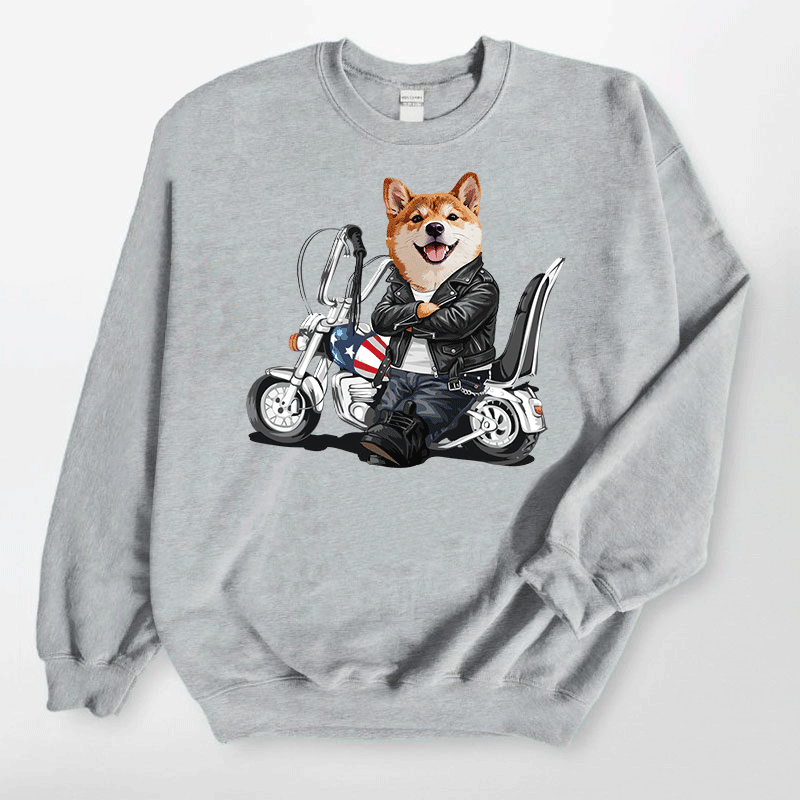 カスタムフワモコ部 　トレーナー  ハーレー  1頭デザイン26121-8