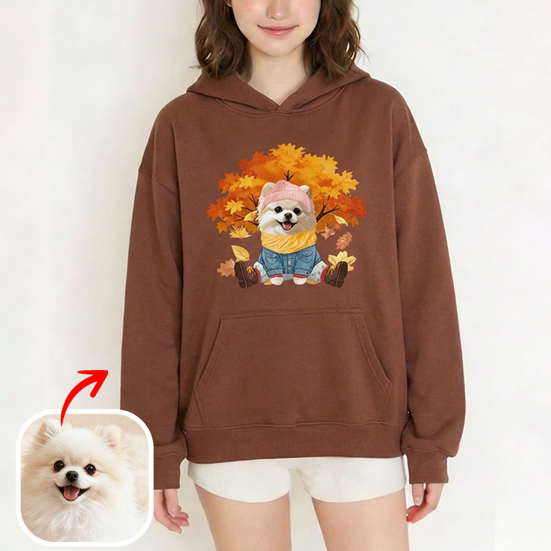 カスタムフワモコ部 　パーカー  メープルツリーの遠足  1頭デザイン 26121-5