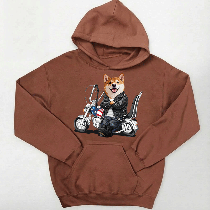 カスタムフワモコ部 　パーカー  ハーレー  1頭デザイン 26121-7