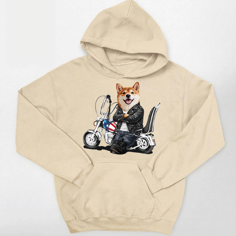 カスタムフワモコ部 　パーカー  ハーレー  1頭デザイン 26121-7