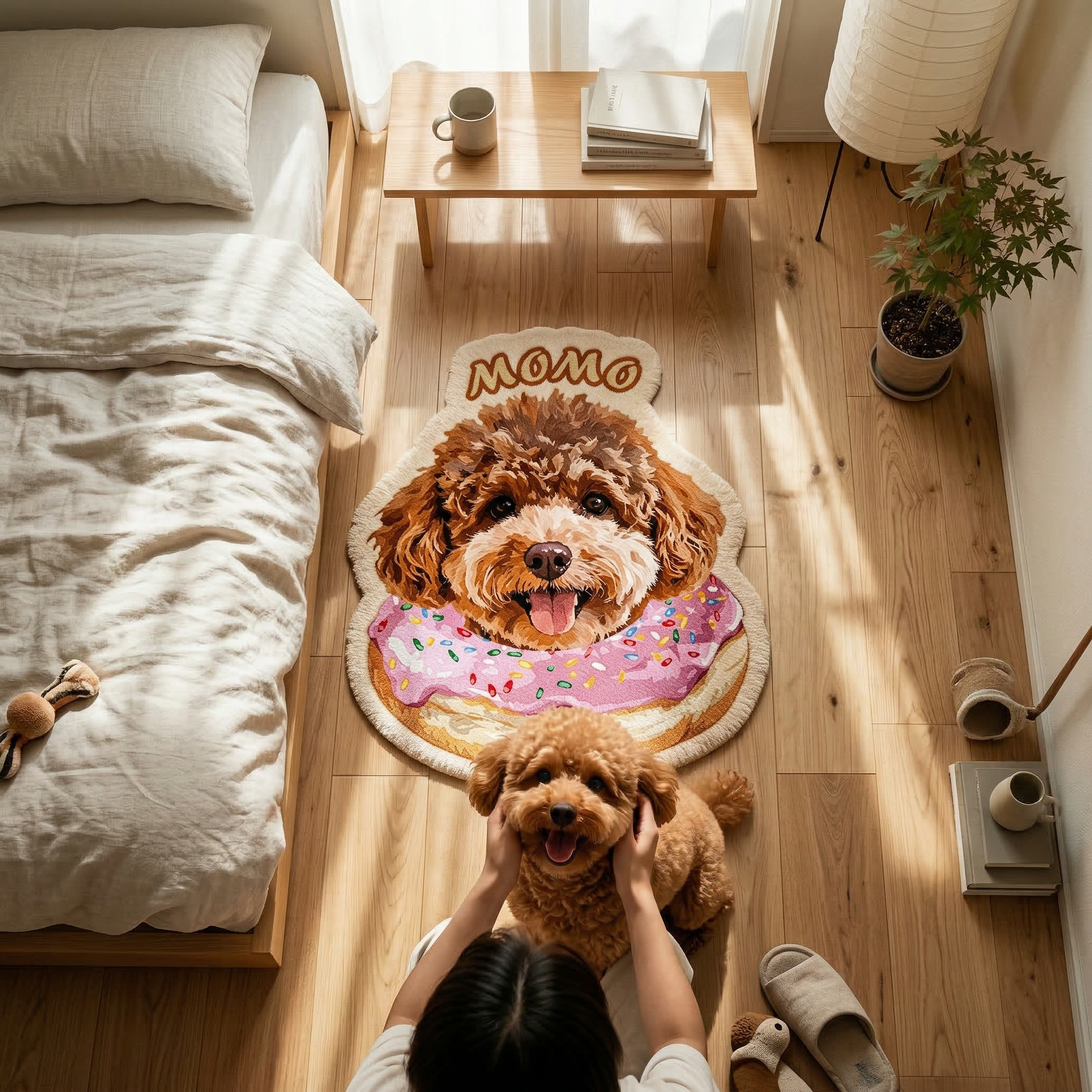 カスタムフワモコ部  不規則形状マット 【1頭デザイン】260323-5