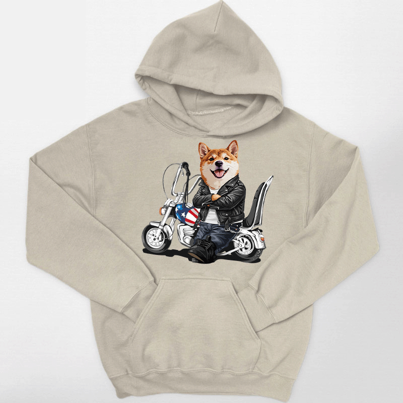 カスタムフワモコ部 　パーカー  ハーレー  1頭デザイン 26121-7