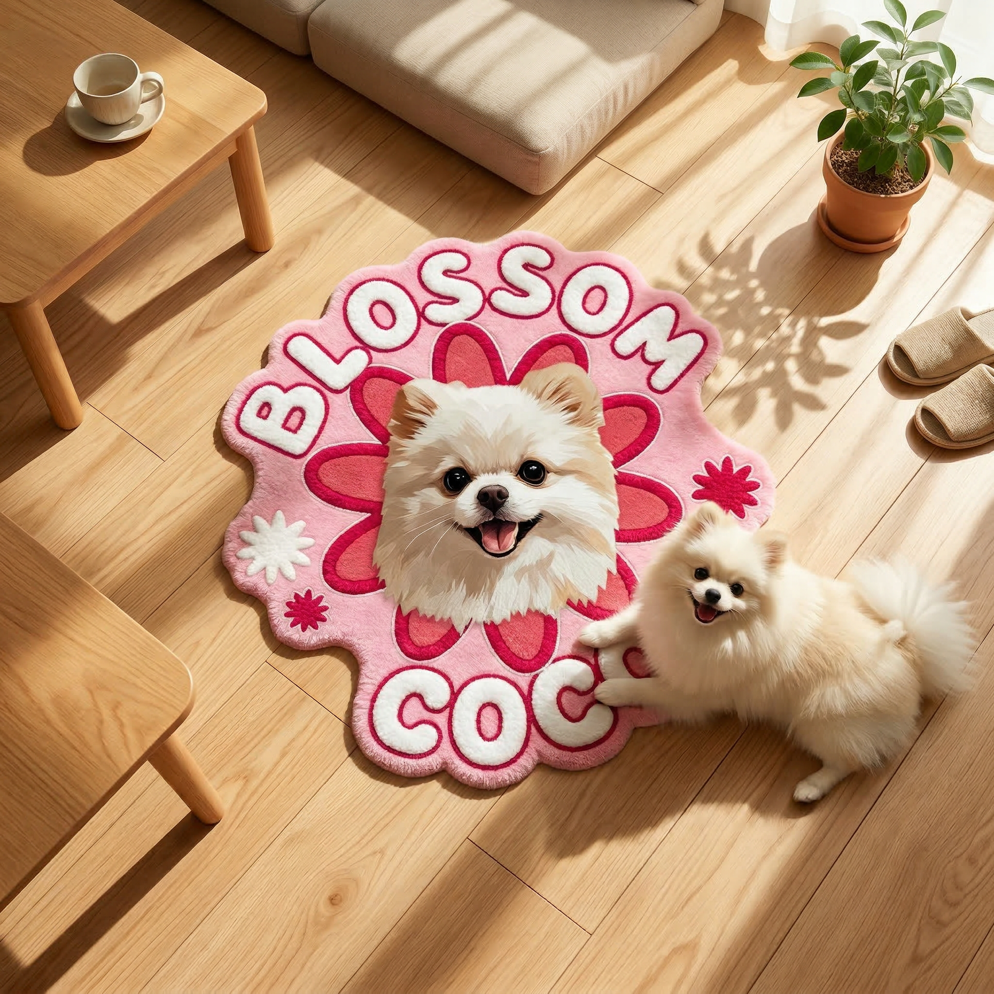 カスタムフワモコ部  不規則形状マット 【1頭デザイン】260323-7