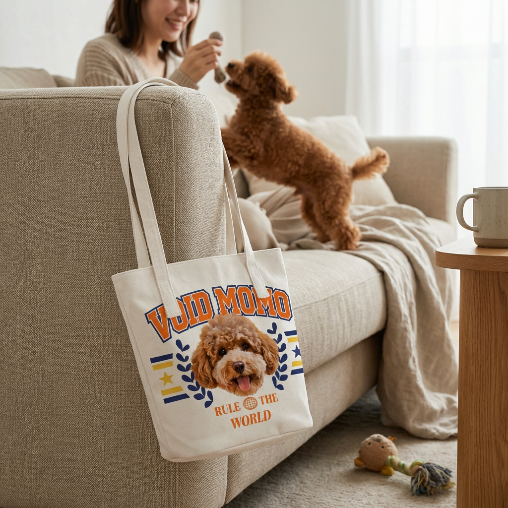 カスタムフワモコ部  バケットバッグ 【1頭デザイン】260401-10